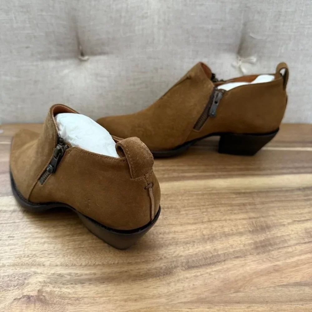 Frye Sacha Moto Shootie Cashew Bootie - Picture 4 of 14